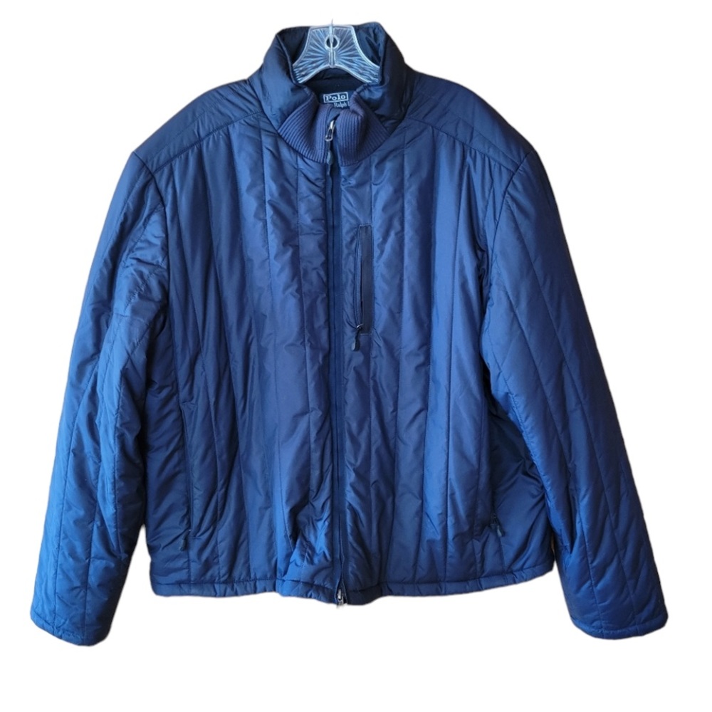 Late 90s/Y2K Polo Ralph Lauren Vertical-Quilted Fleece-Lined Jacket
